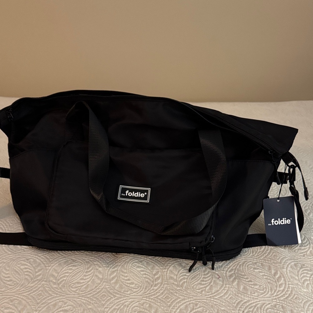 Foldie Black Men’s Travel Duffel Bag - Durable Carryall